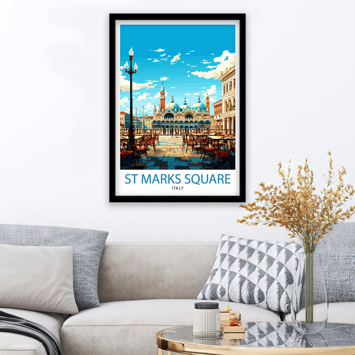 St. Mark's Square Venice Travel Poster St. Mark's