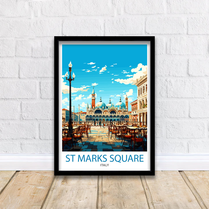 St. Mark's Square Venice Travel Poster St. Mark's