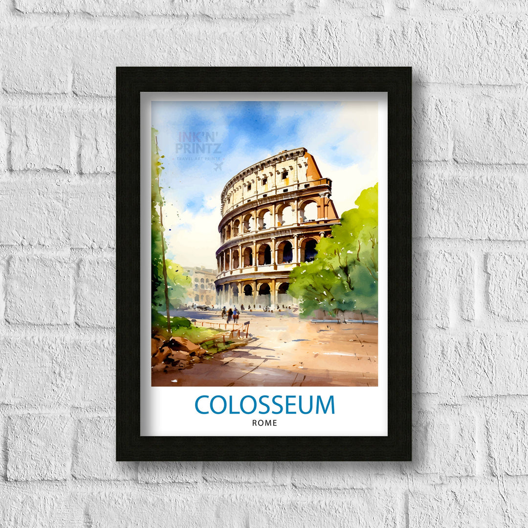 Rome Italy Travel Poster Rome