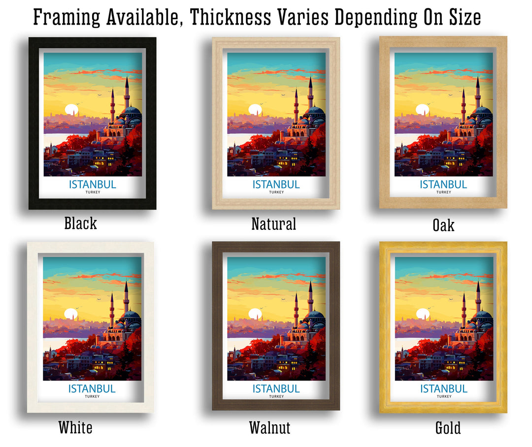 Istanbul Turkey Travel Print Istanbul Wall Art Turkey Illustration Istanbul Travel Poster Turkey Home Decor Gift for Travelers
