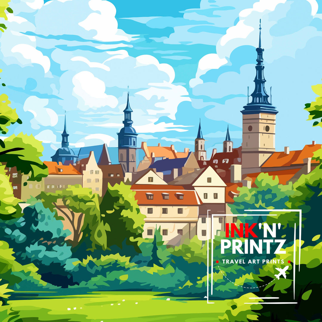 Krakow Poland Travel Print Krakow Wall Decor Krakow Poster Poland Travel Prints Krakow Art Print Krakow Illustration Krakow Wall Art