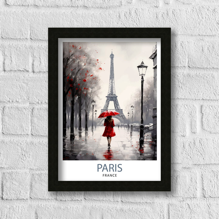 Paris France Travel Poster Paris Wall Art Eiffel Tower Art France Travel Poster Paris Home Decor French Illustration Parisian Art Poster