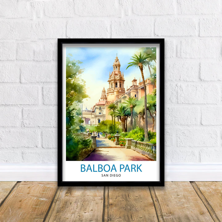 Balboa Park California Travel Poster