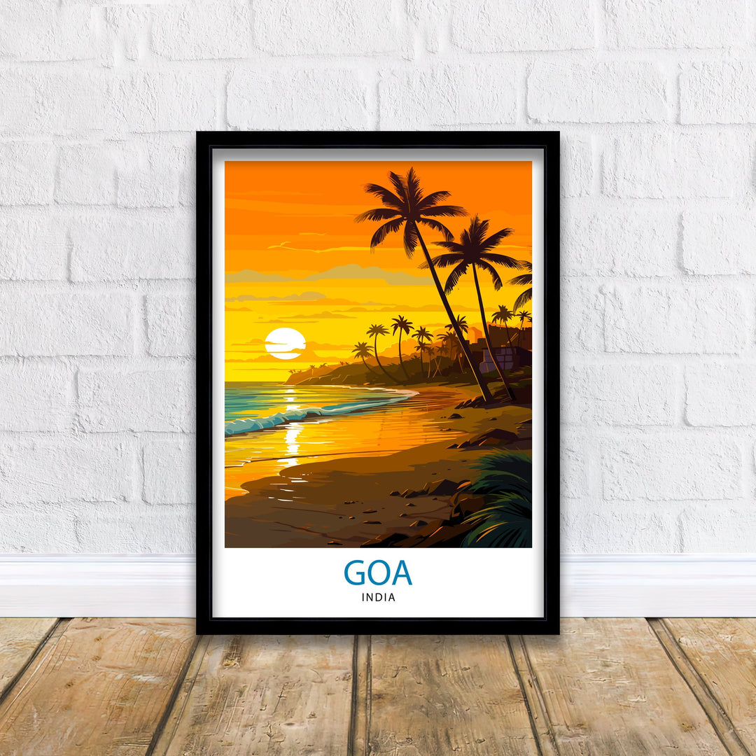 Goa India Travel Poster