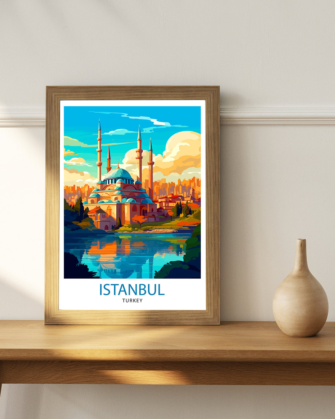 Istanbul Turkey Travel Poster Istanbul Wall Art Turkey Illustration Istanbul Travel Poster Turkey Home Decor Gift for Travelers