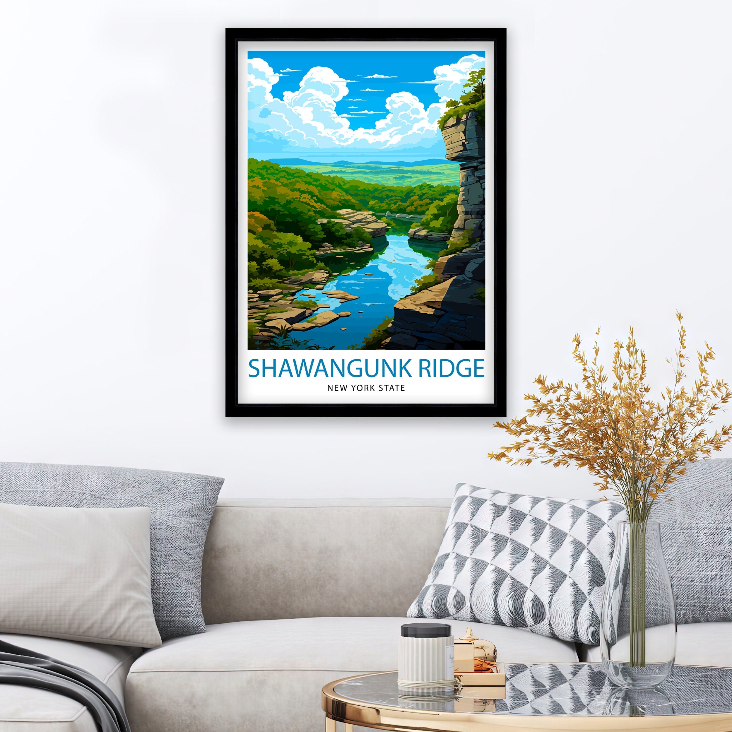 Shawangunk Ridge Travel Print Shawangunk Wall Decor Shawangunk Poster New York Landscape Prints Shawangunk Art Print Shawangunk