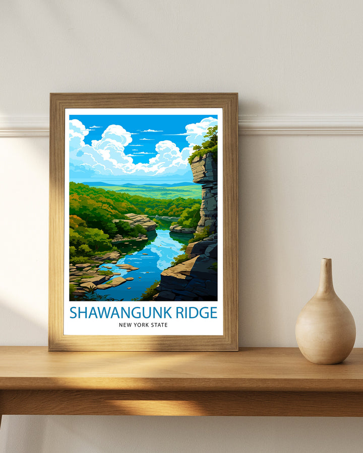 Shawangunk Ridge Travel Poster Shawangunk