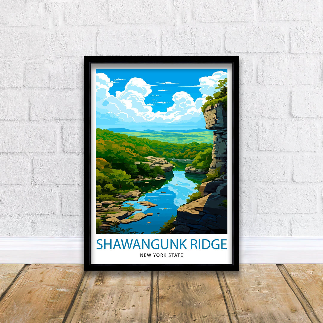 Shawangunk Ridge Travel Poster Shawangunk