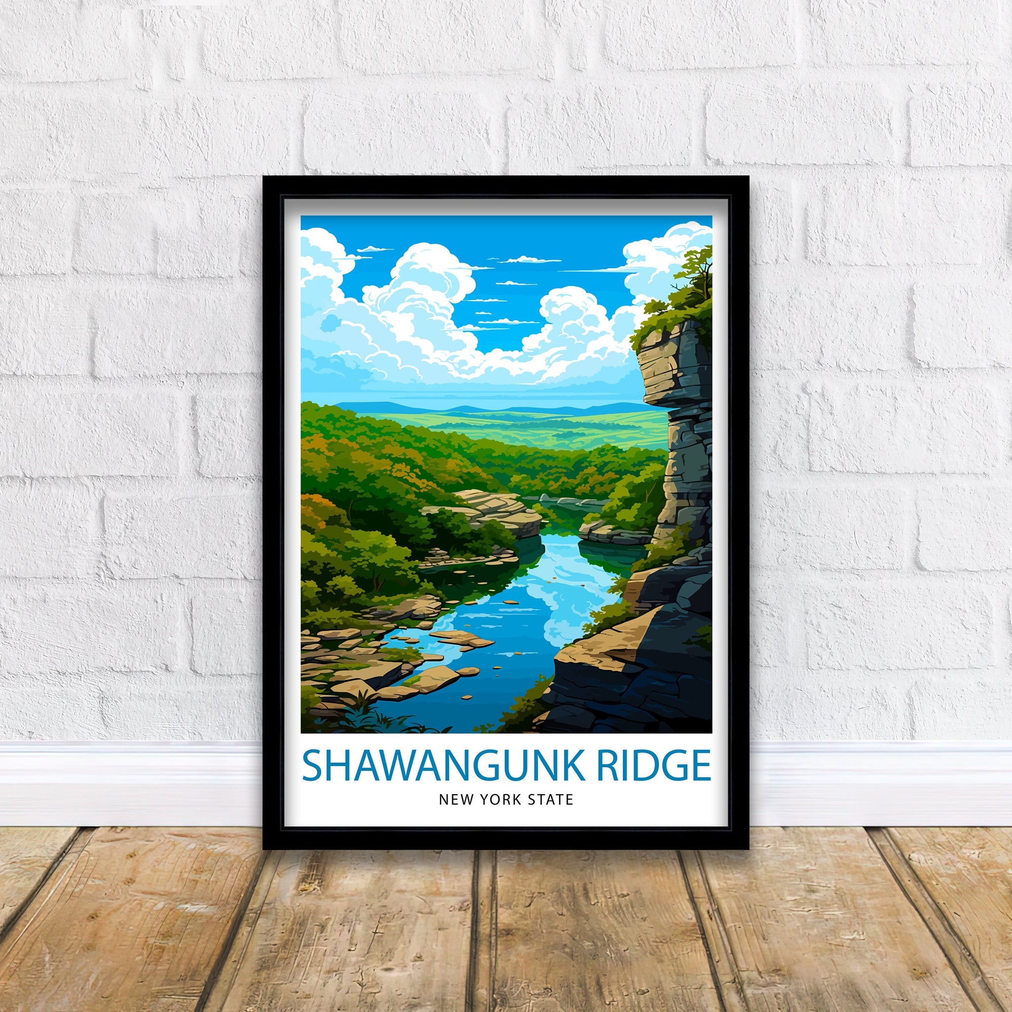 Shawangunk Ridge Travel Print Shawangunk Wall Decor Shawangunk Poster New York Landscape Prints Shawangunk Art Print Shawangunk