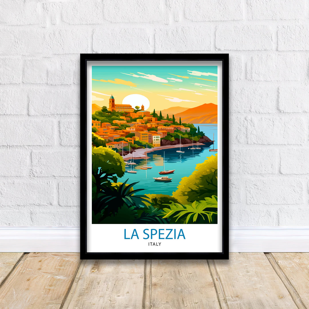 La Spezia Italy Travel Poster La Spezia