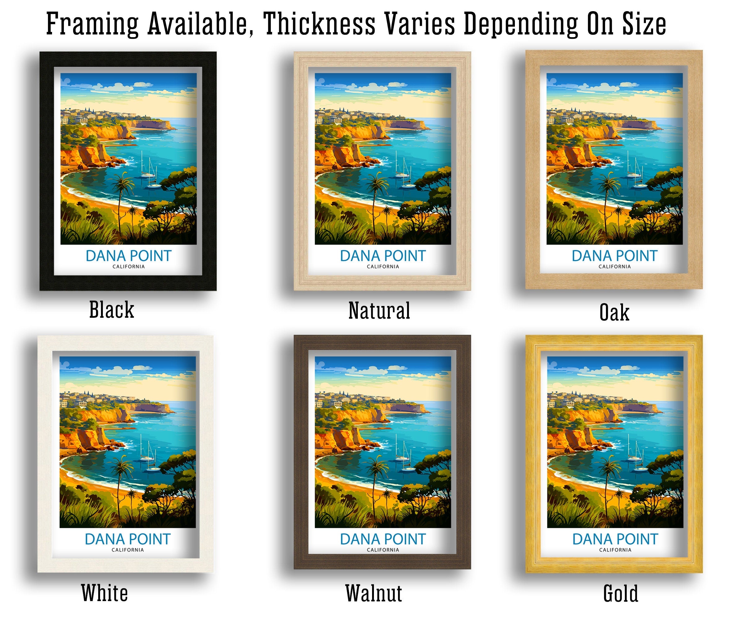 Dana Point California Travel Print Dana Point Wall Decor Dana Point Poster California Travel Prints Dana Point Art Print Dana