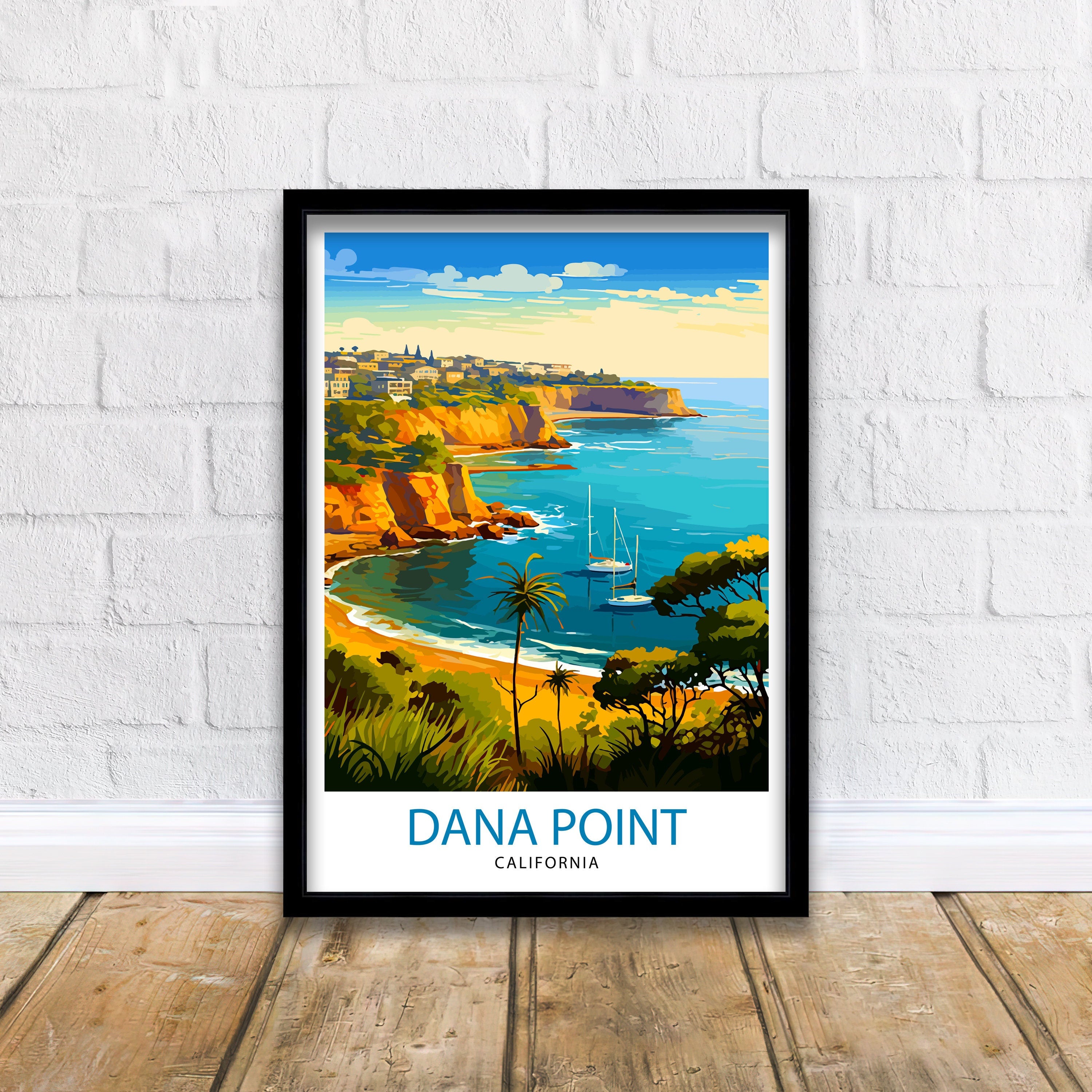 Dana Point California Travel Print Dana Point Wall Decor Dana Point Poster California Travel Prints Dana Point Art Print Dana