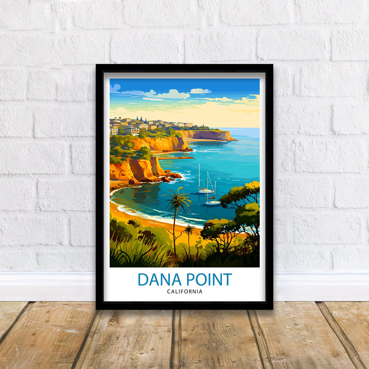 Dana Point California Travel Poster Dana Point