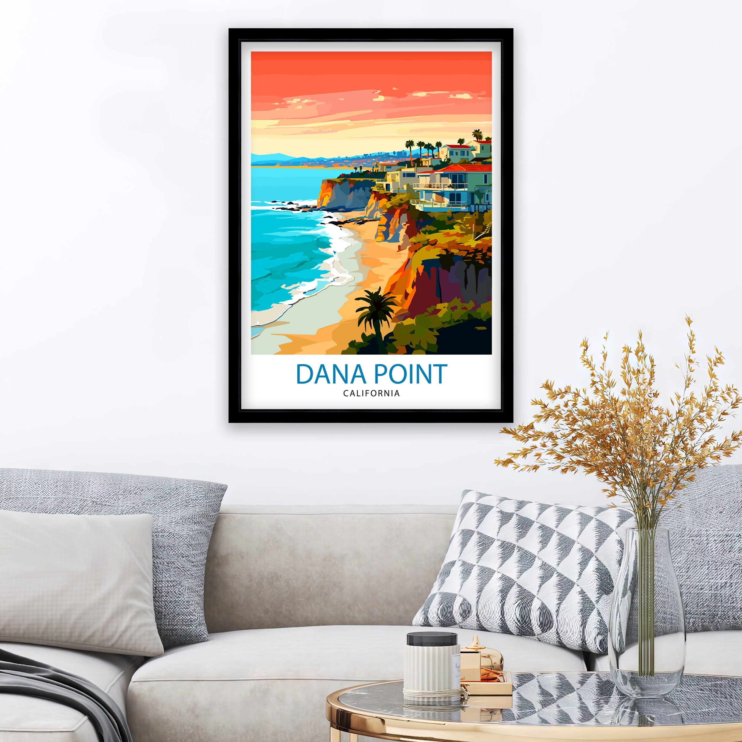 Dana Point California Travel Print Dana Point Wall Decor Dana Point Poster California Travel Prints Dana Point Art Print Dana Point