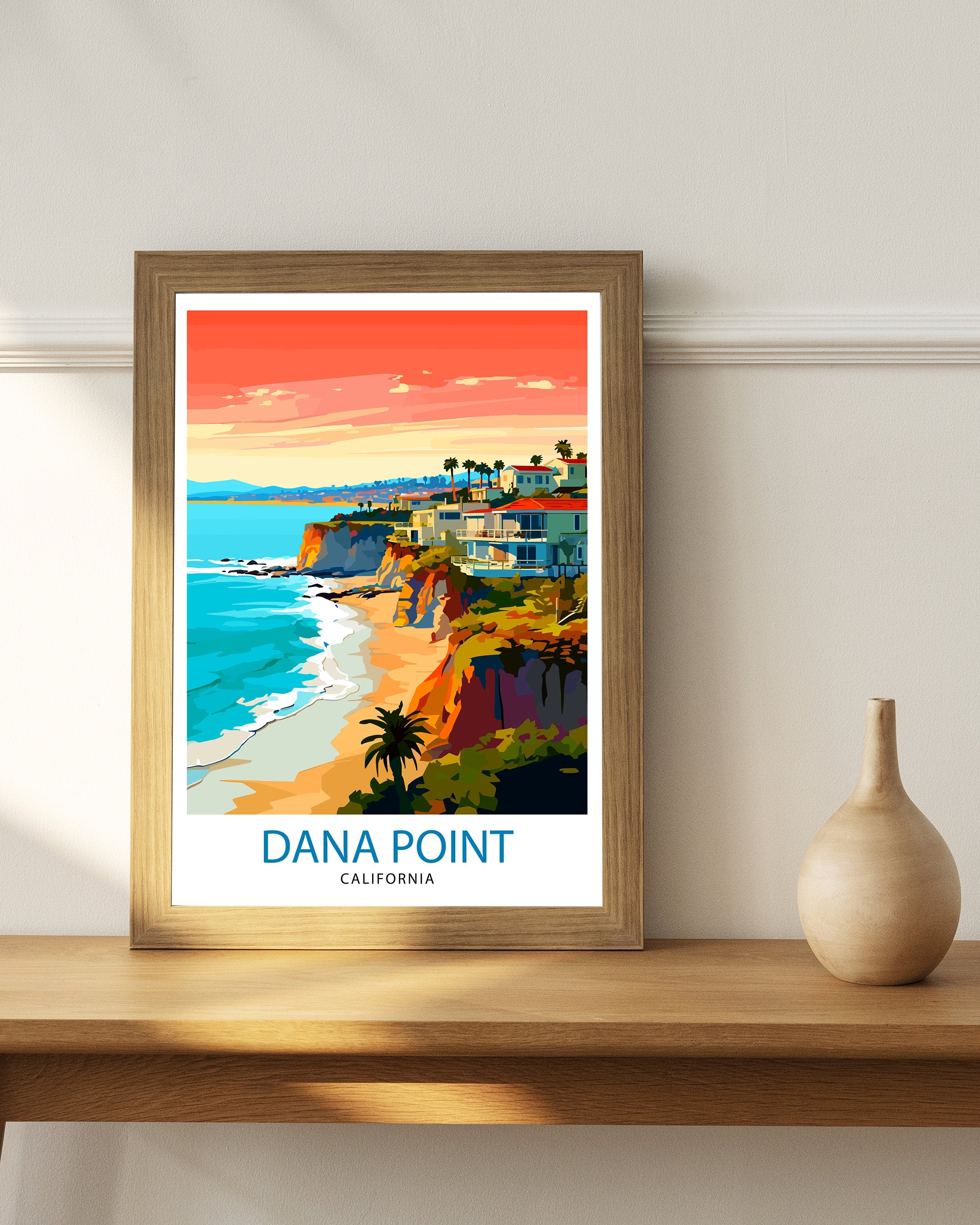Dana Point California Travel Print Dana Point Wall Decor Dana Point Poster California Travel Prints Dana Point Art Print Dana Point