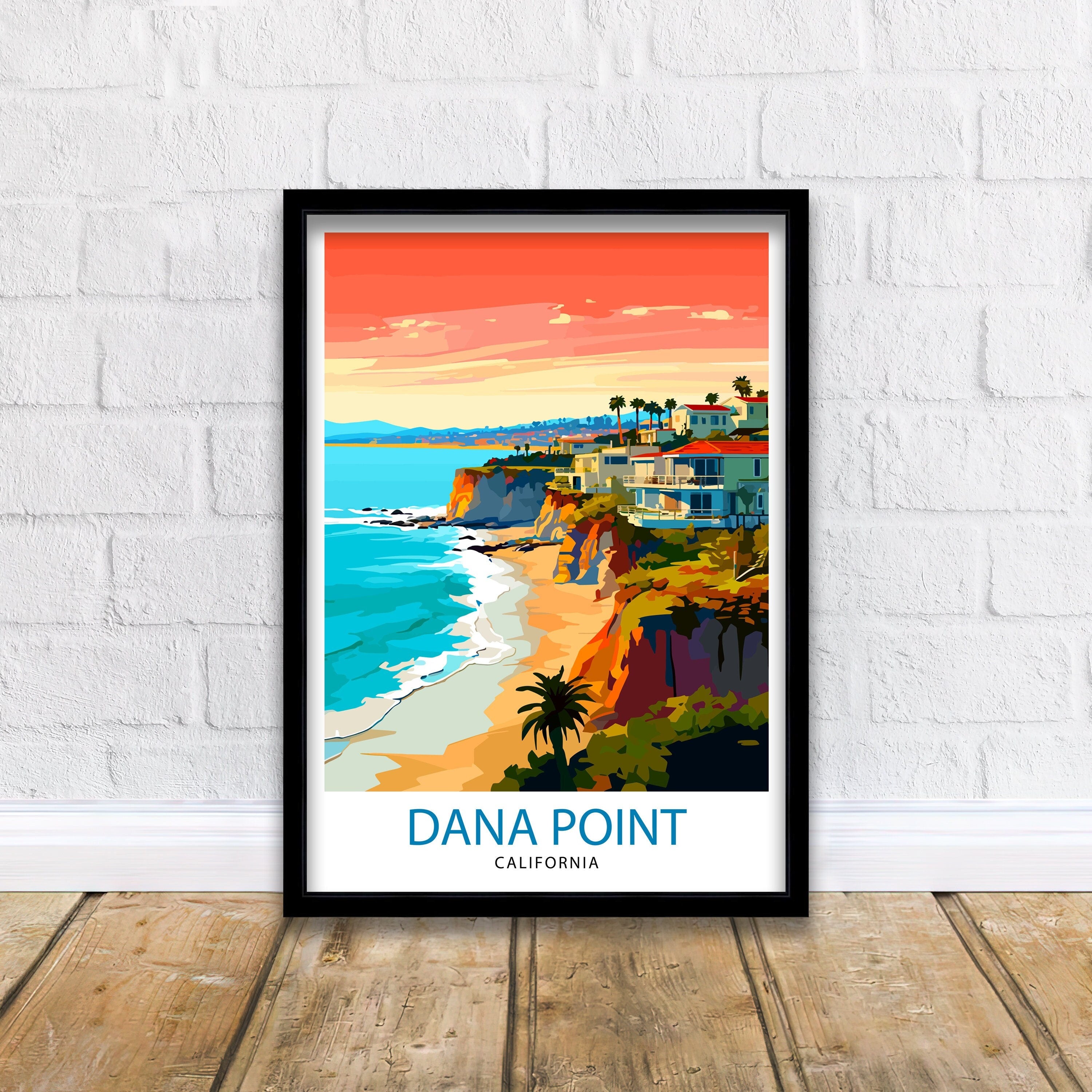 Dana Point California Travel Print Dana Point Wall Decor Dana Point Poster California Travel Prints Dana Point Art Print Dana Point
