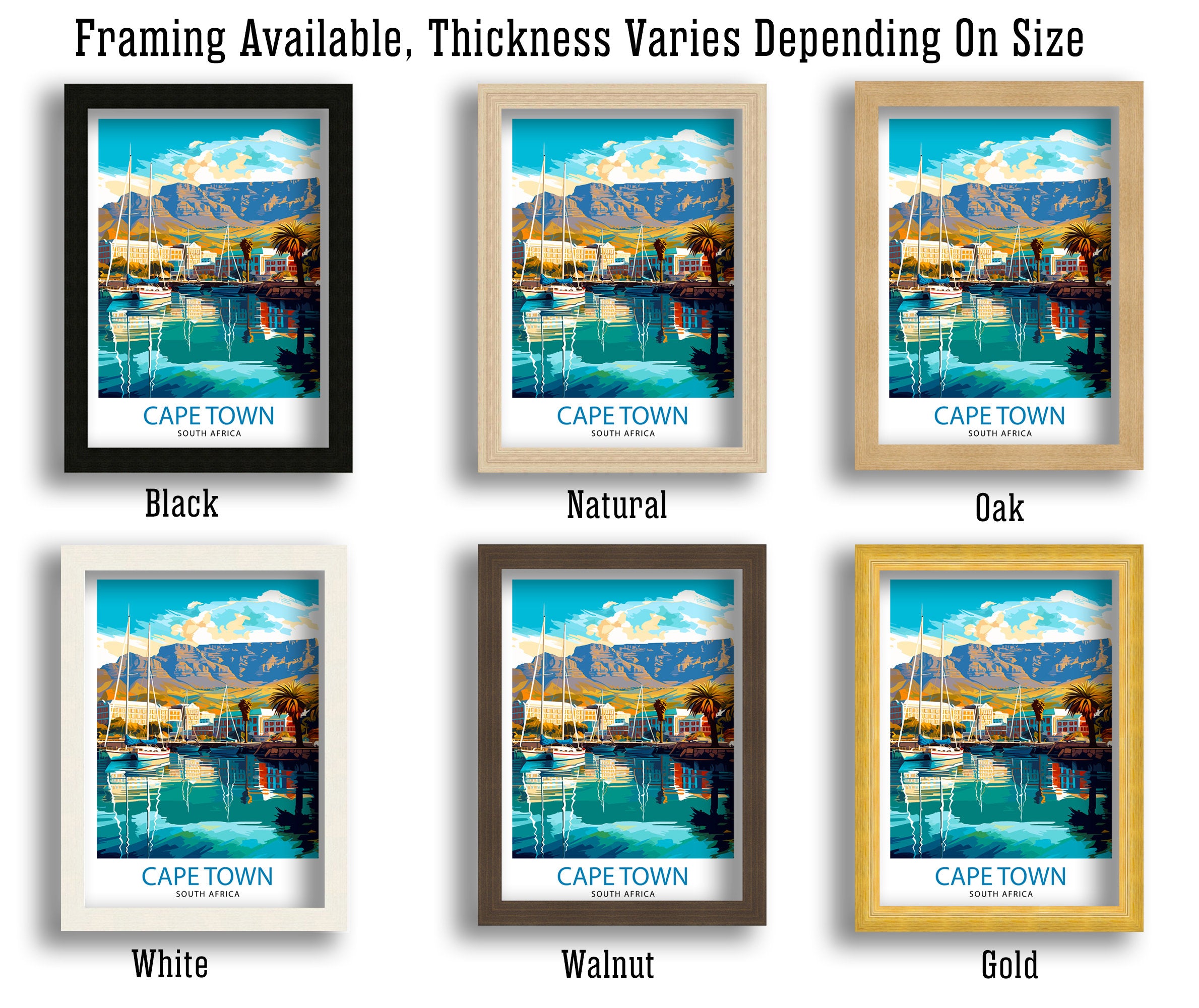 Cape Town South Africa Travel Print Cape Town Wall Decor Cape Town Poster South Africa Travel Prints Cape Town Art Print Cape Town