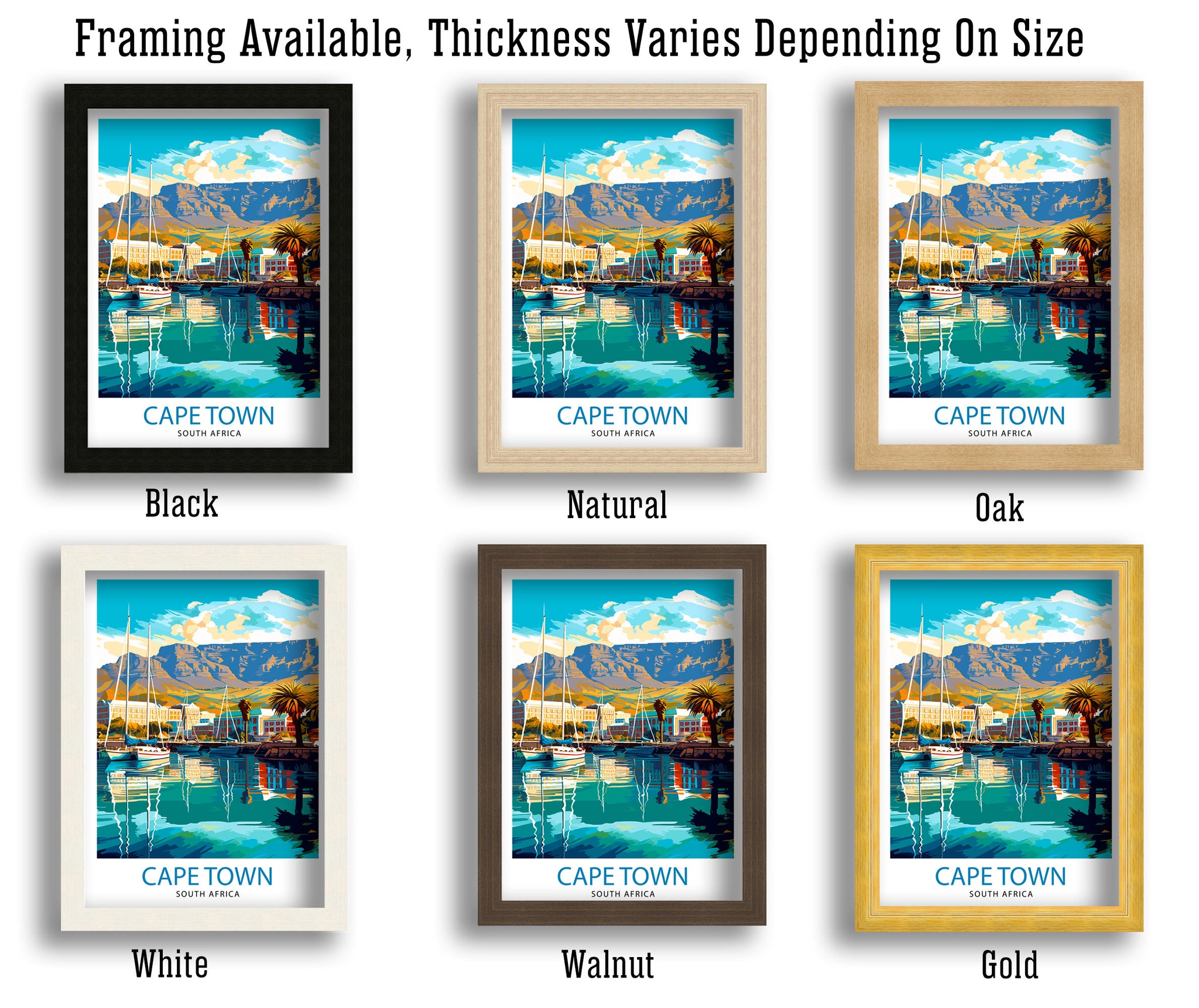 Cape Town South Africa Travel Print Cape Town Wall Decor Cape Town Poster South Africa Travel Prints Cape Town Art Print Cape Town