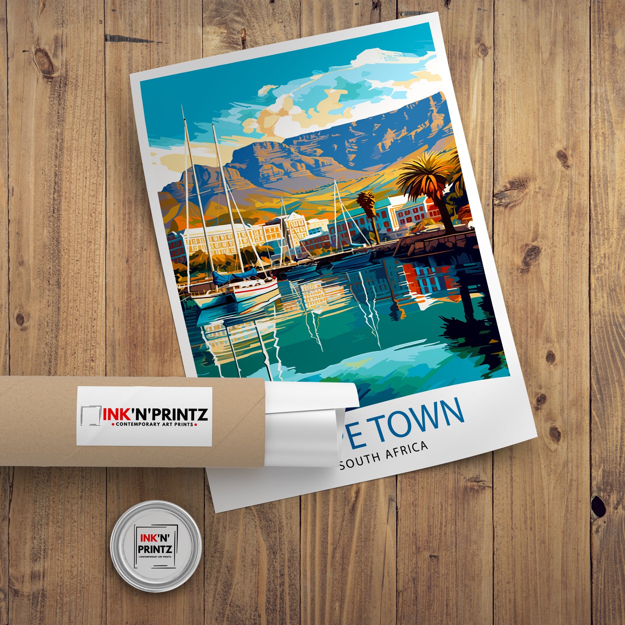 Cape Town South Africa Travel Print Cape Town Wall Decor Cape Town Poster South Africa Travel Prints Cape Town Art Print Cape Town