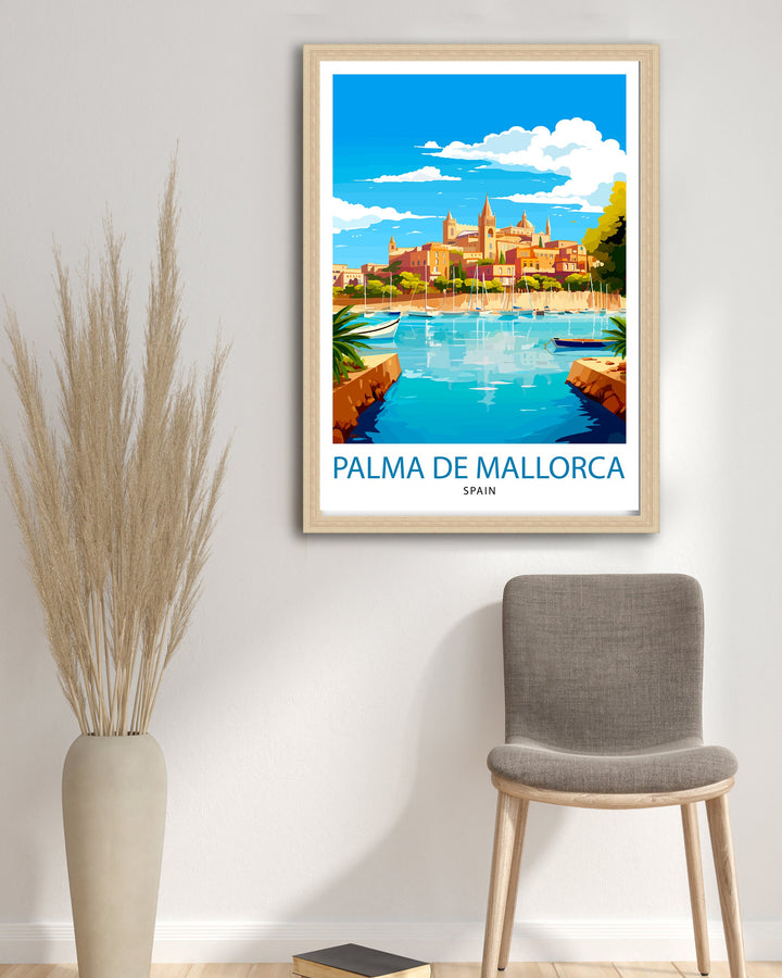 Palma de Mallorca Travel Poster Palma