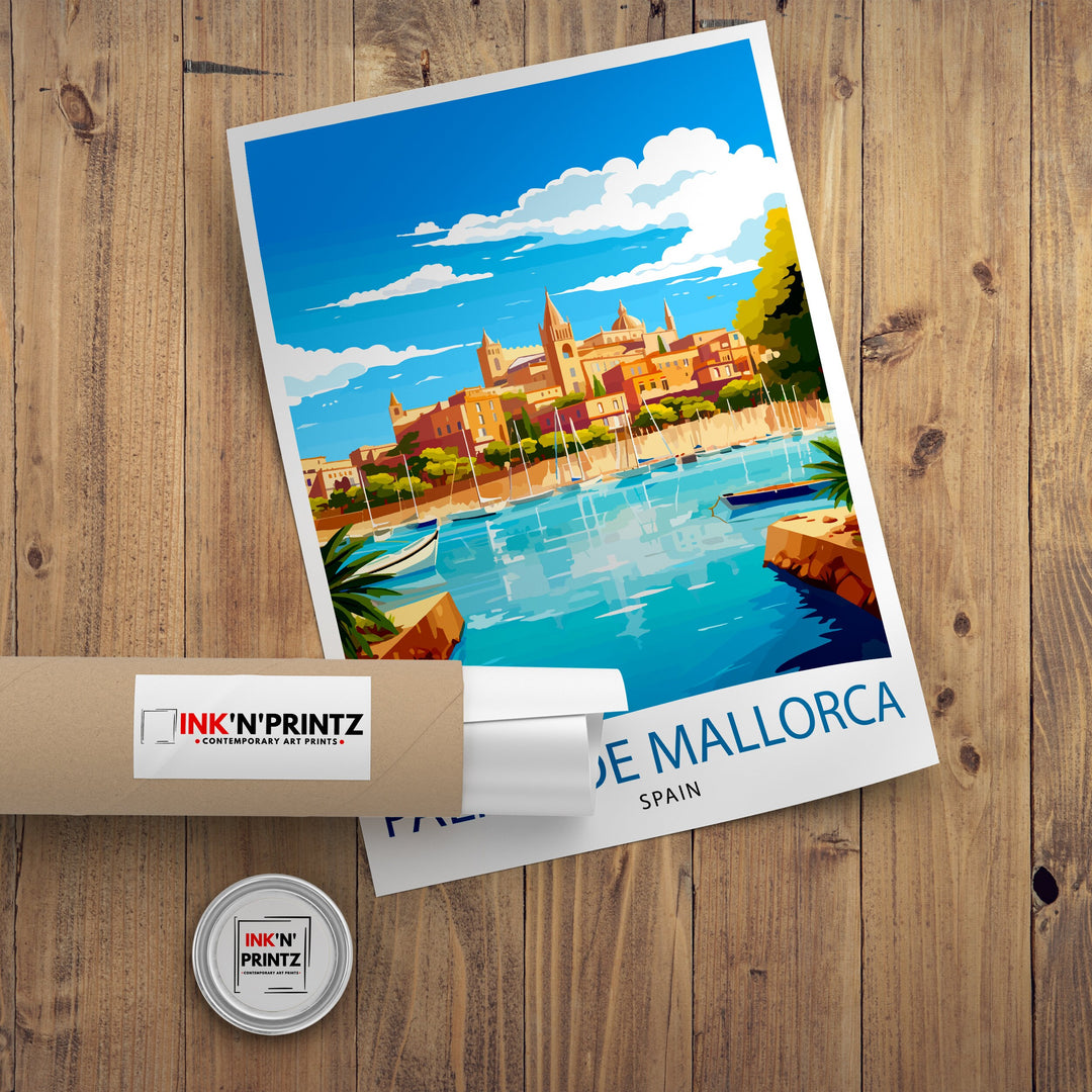 Palma de Mallorca Travel Poster Palma