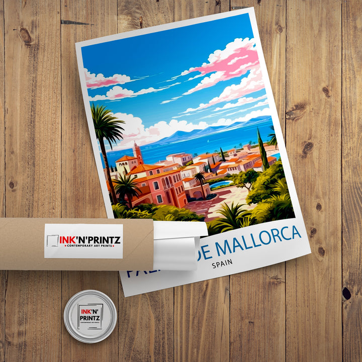 Palma de Mallorca Travel Poster Palma