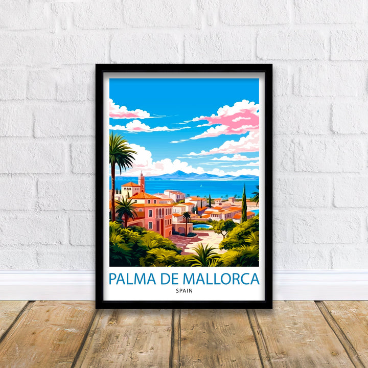 Palma de Mallorca Travel Poster Palma