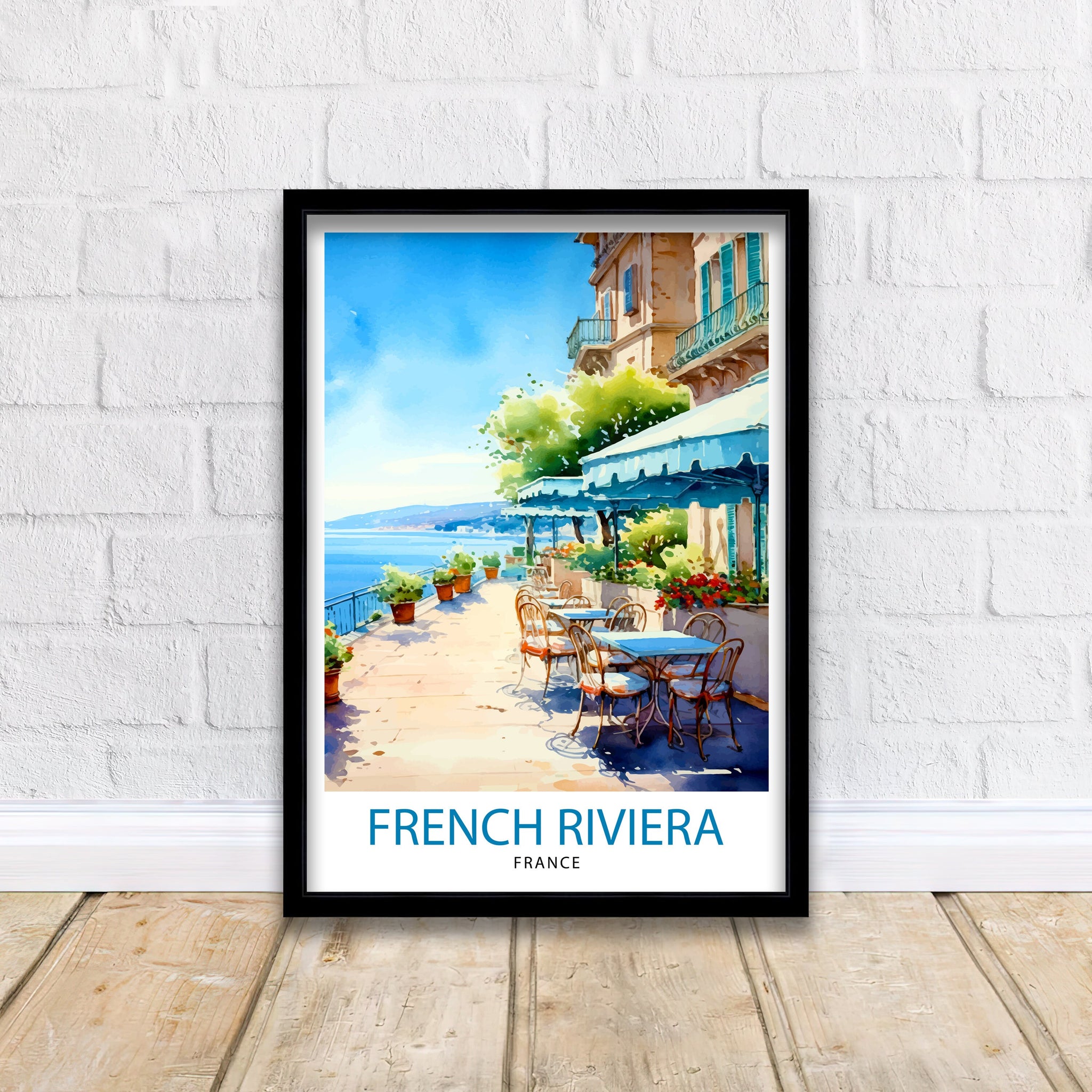 French Riviera Travel Print French Riviera Wall Decor French Riviera Poster France Travel Prints French Riviera Art Print French Riviera