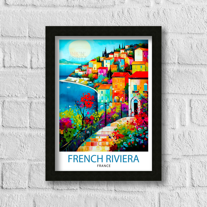 French Riviera Travel Poster French Riviera