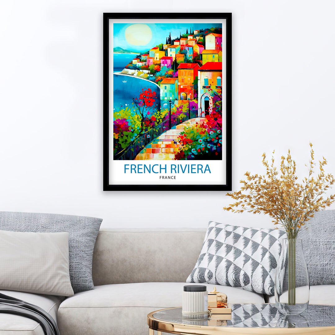 French Riviera Travel Poster French Riviera