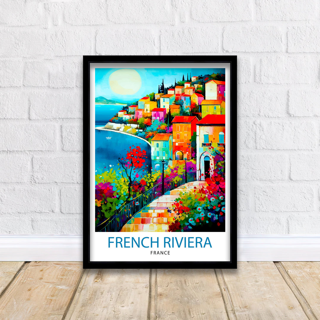 French Riviera Travel Poster French Riviera