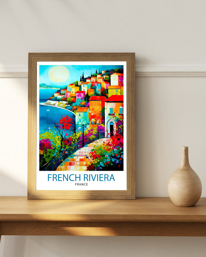 French Riviera Travel Poster French Riviera