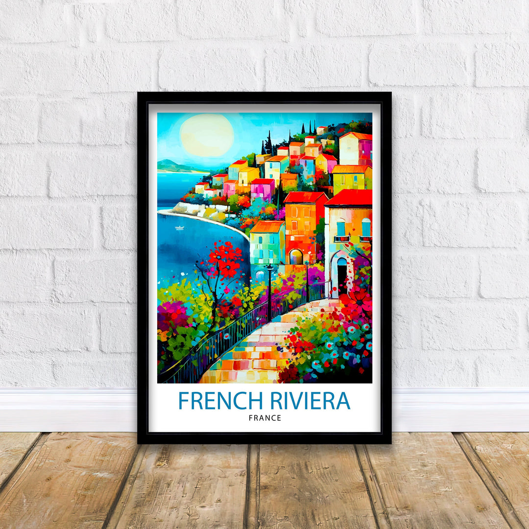 French Riviera Travel Poster French Riviera