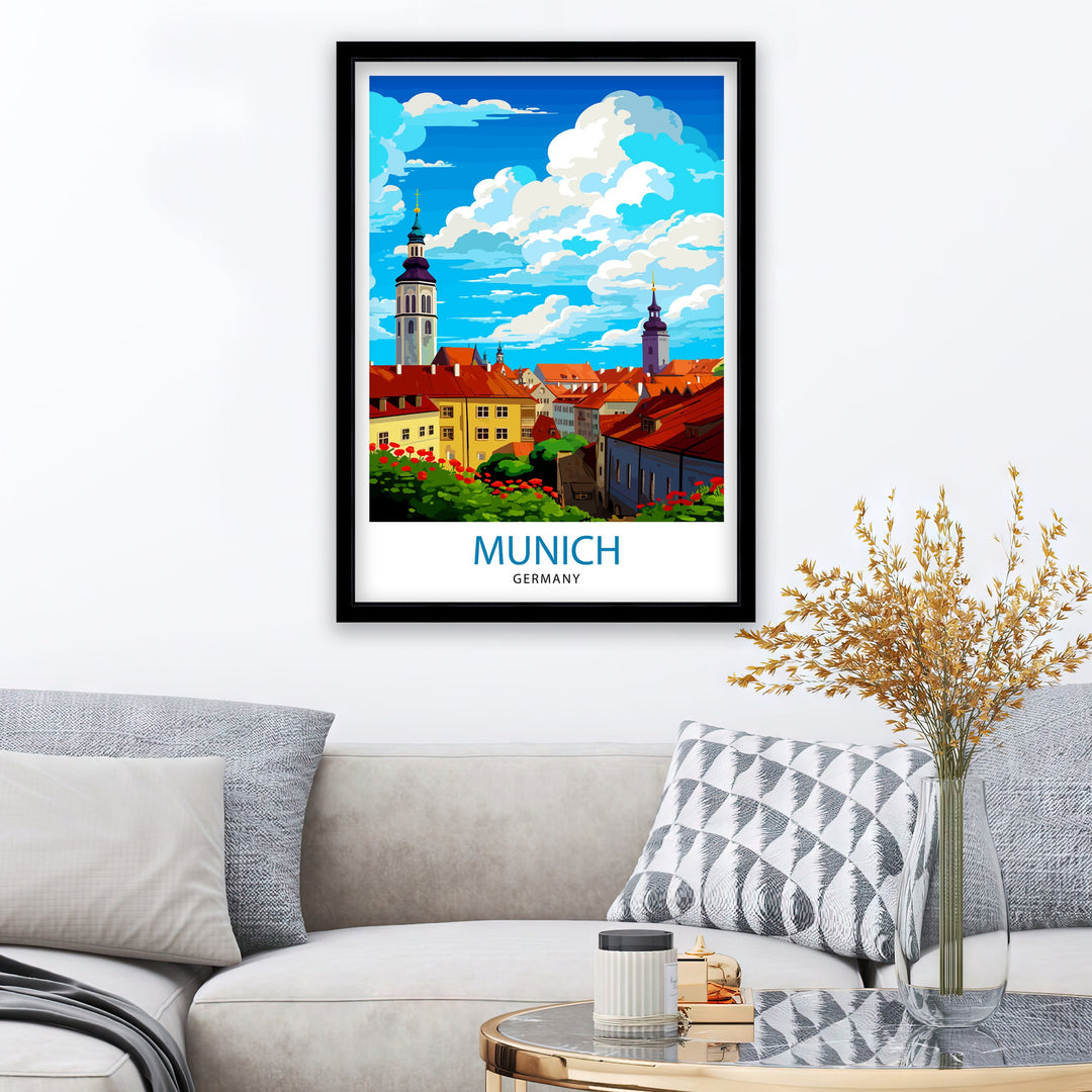 Munich Germany Travel Poster Munich