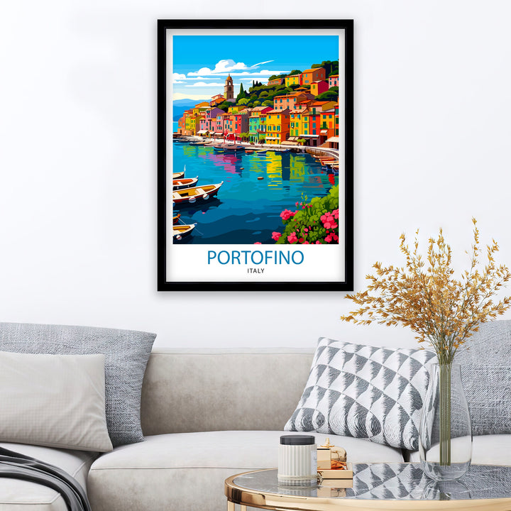 Portofino Italy Travel Poster Portofino