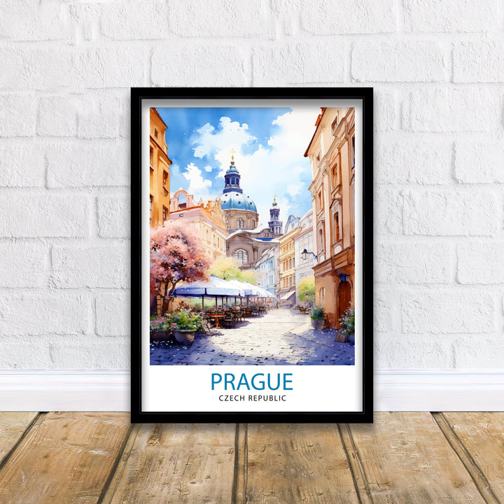 Prague Czech Republic Travel Poster Prague