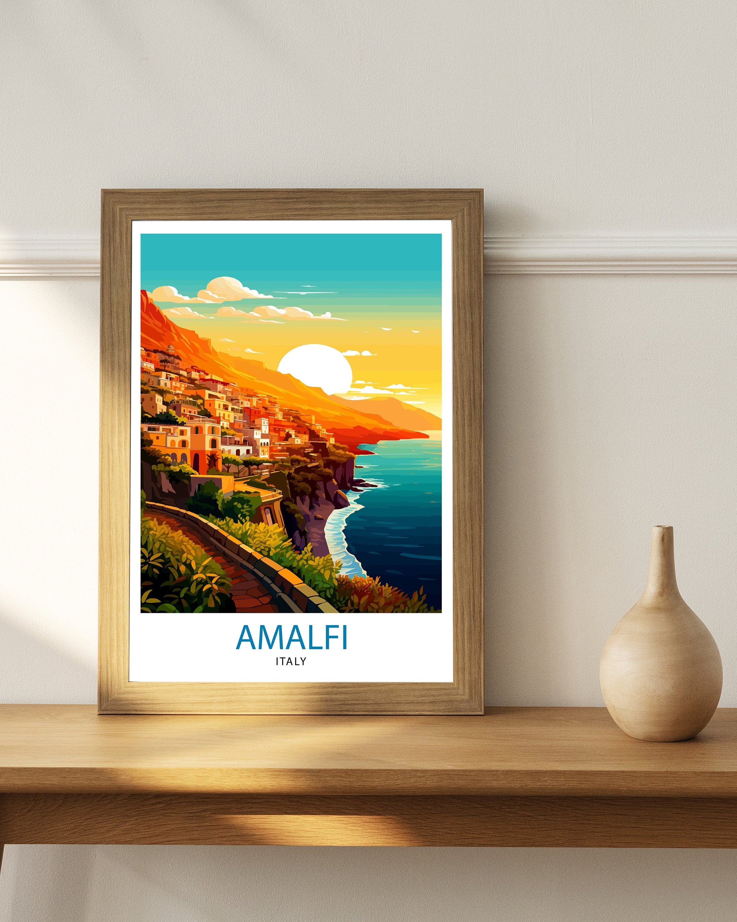Amalfi Italy Travel Print Amalfi Wall Decor Amalfi Poster Amalfi Art Print Amalfi Wall Art Amalfi Home Living Decor Gift for Amalfi