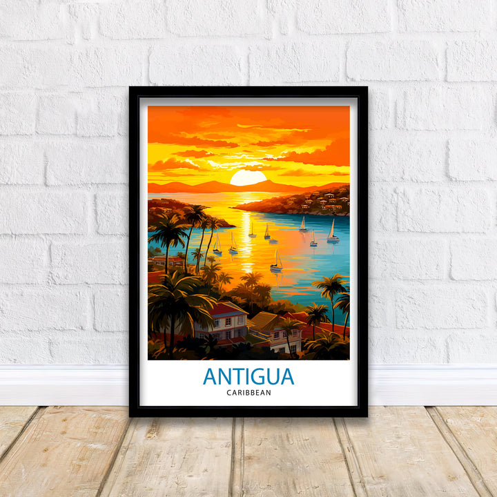 Antigua Travel Poster