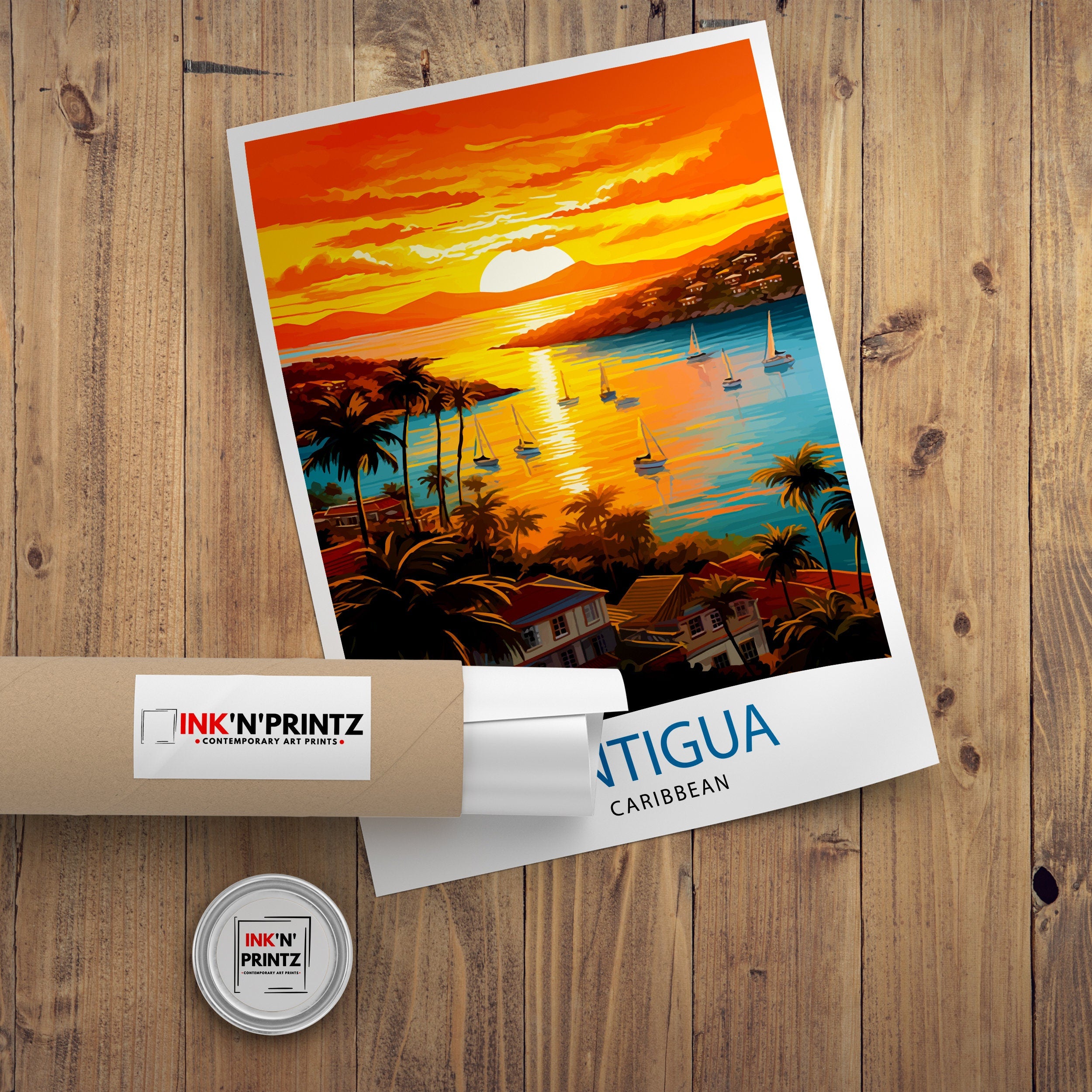 Antigua Travel Print | Antigua Poster | Antigua | Travel Print | Antigua Art | Travel Poster | Antigua Wall Art | Antigua And Barbuda