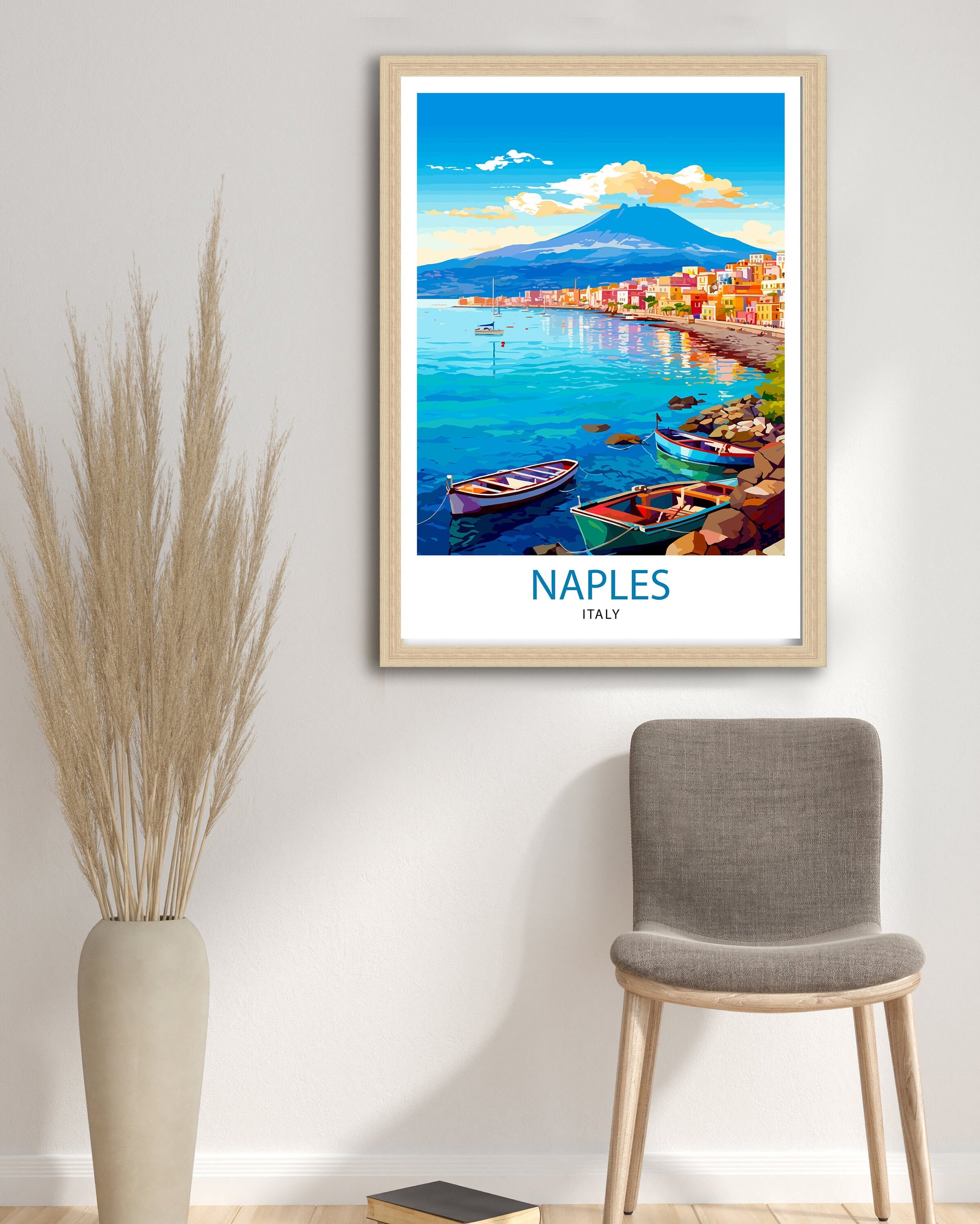 Naples Italy Print Naples Wall Decor Naples Poster Naples Art Print Naples Wall Art Gift for Naples Travel Naples Home Decor