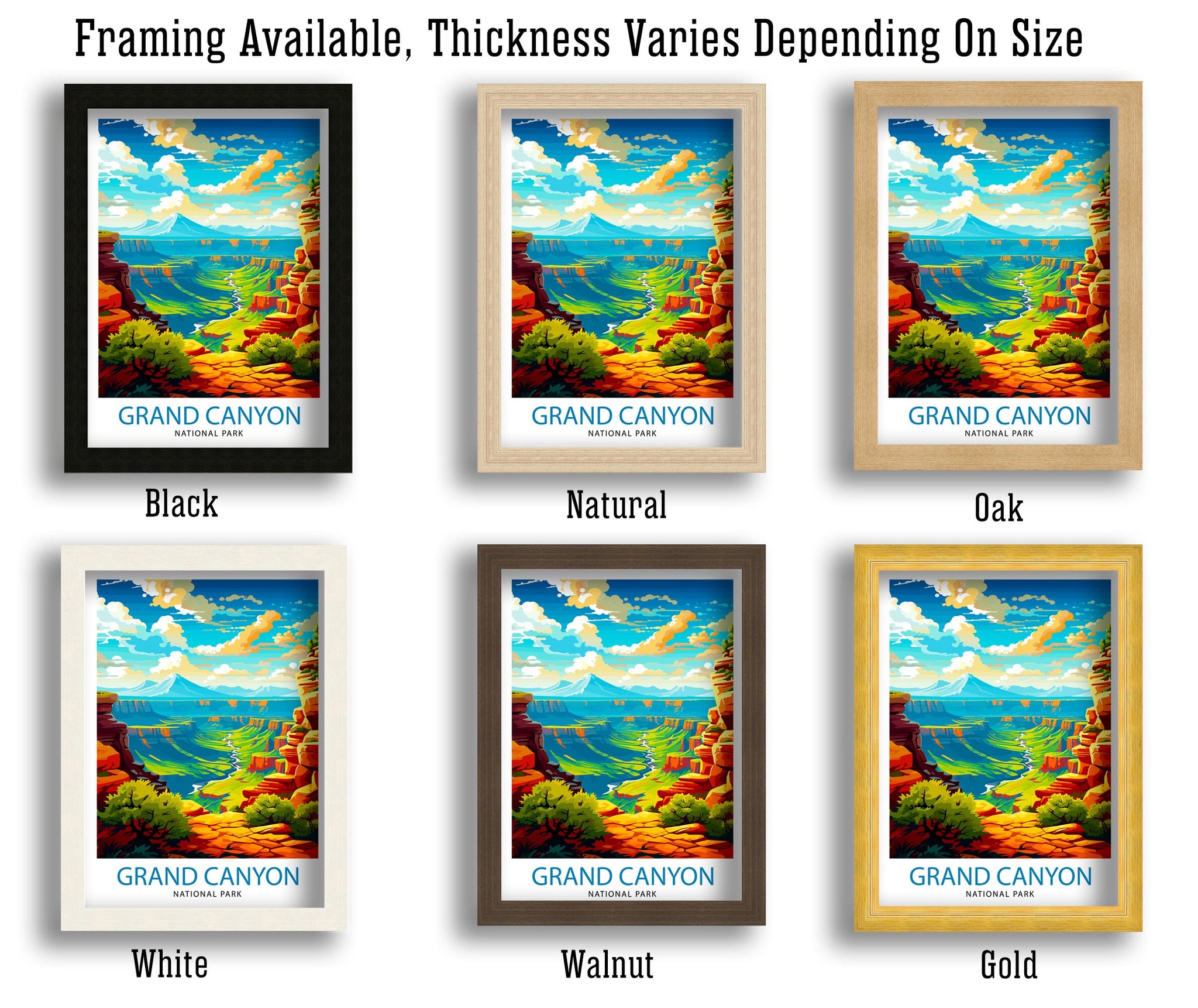 Grand Canyon Travel Print| Grand Canyon Wall Art Grand Canyon Decor Grand Canyon Illustration Travel Poster Gift For Grand Canyon
