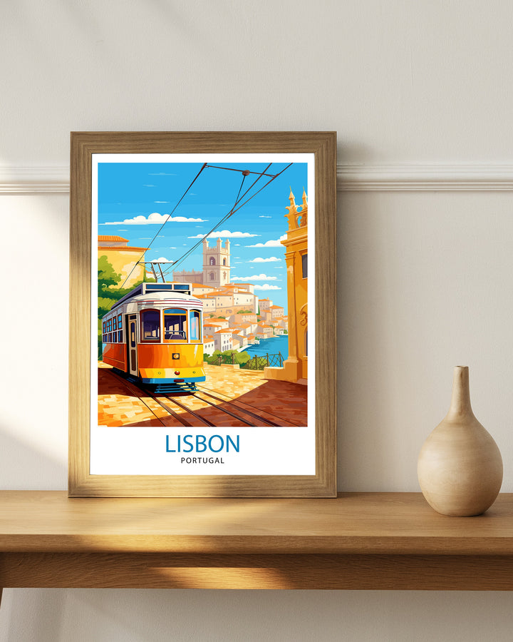 Lisbon Portugal Travel Poster Lisbon