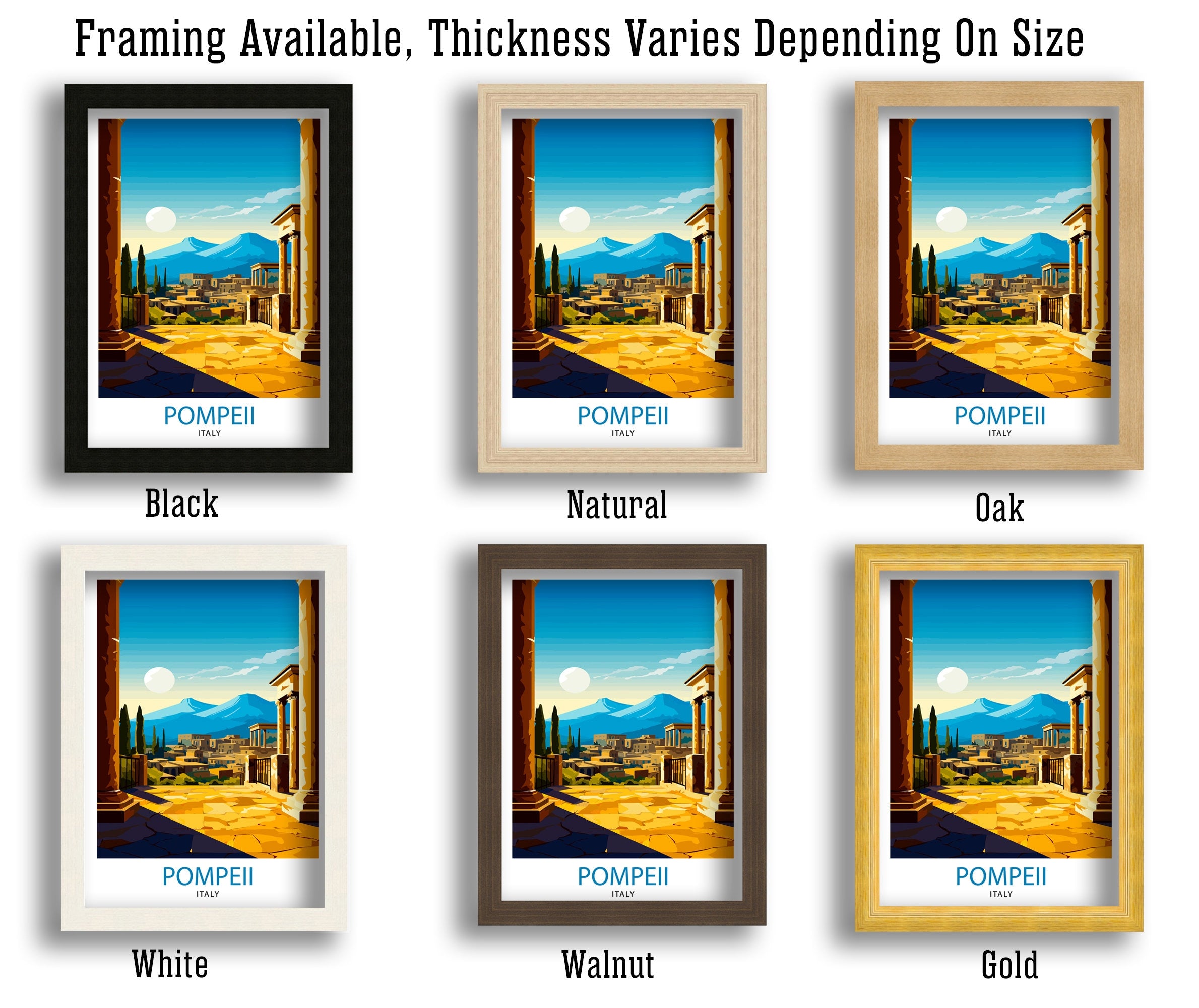 Pompeii Italy Travel Print Pompeii Wall Decor Pompeii Poster Italy Travel Prints Pompeii Art Print Pompeii Illustration Pompeii Wall Art