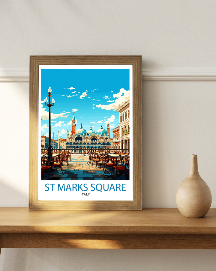 St. Mark's Square Venice Travel Poster St. Mark's