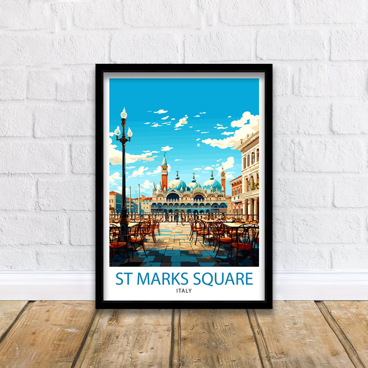 St. Mark's Square Venice Travel Poster St. Mark's