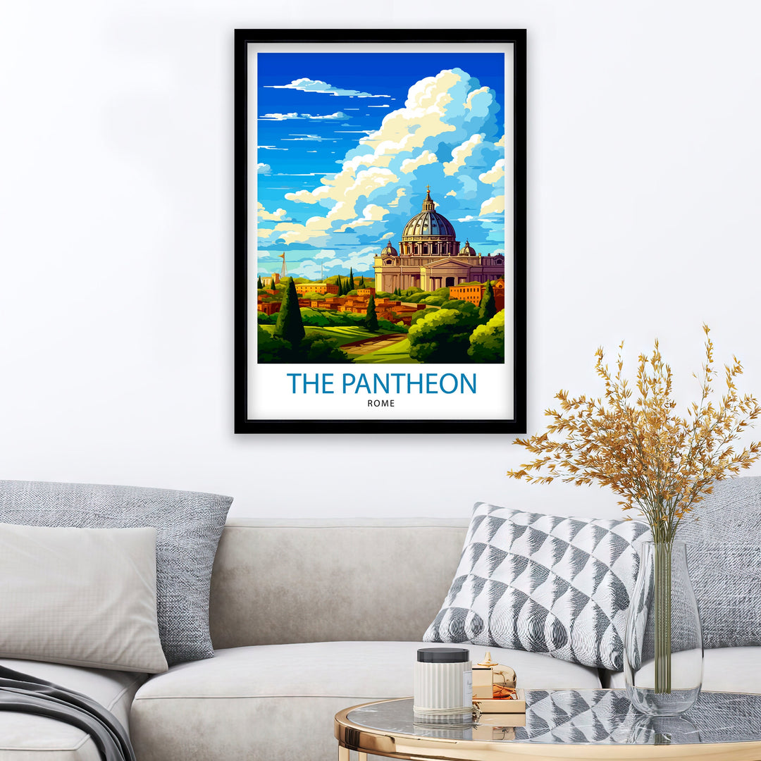 The Pantheon Rome Travel Poster Pantheon