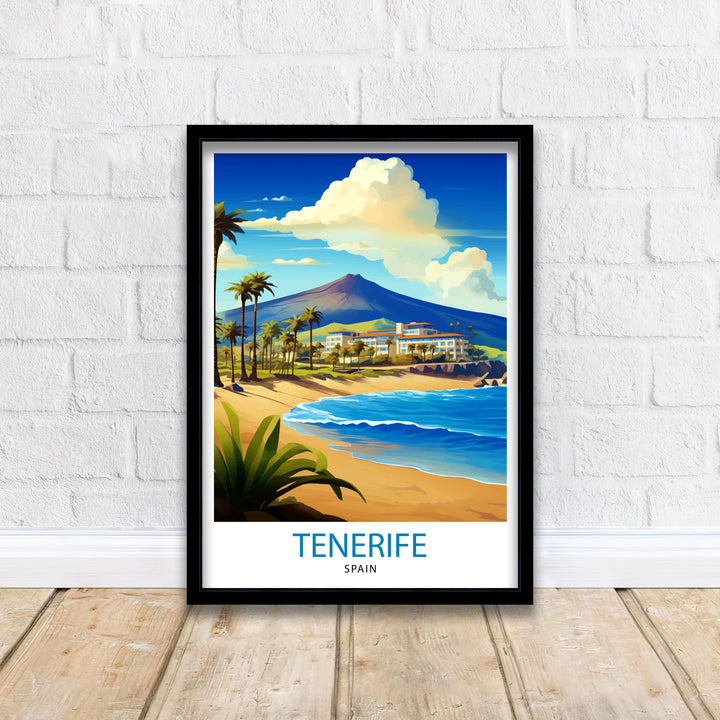 Tenerife Spain Travel Poster Tenerife