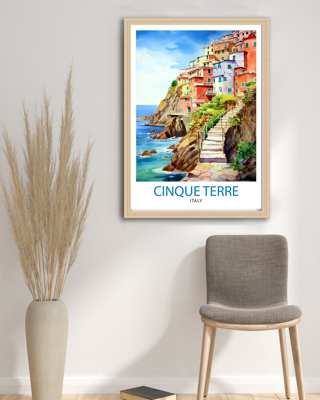 Cinque Terre Italy Travel Poster Cinque Terre