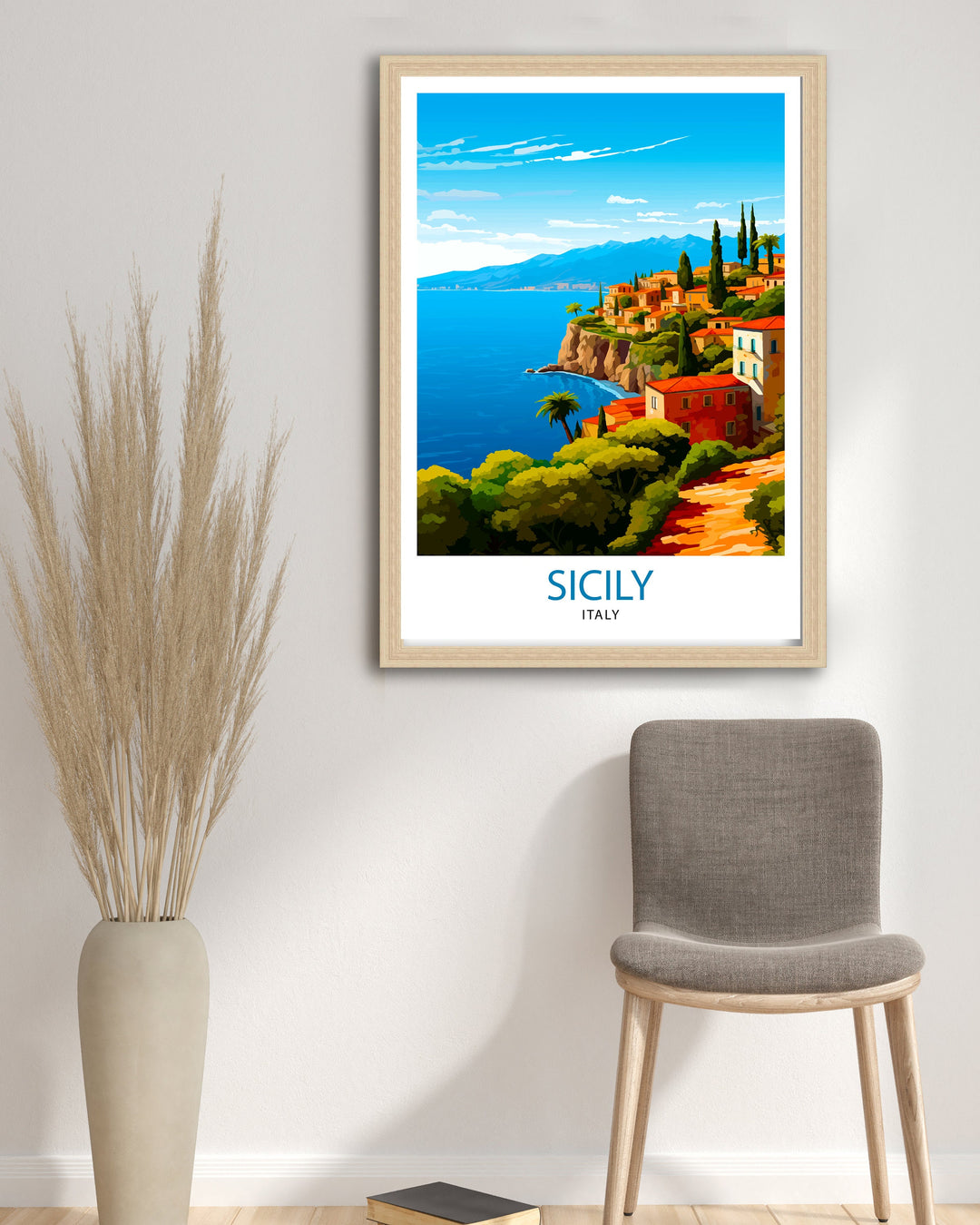 Sicily Travel Poster Sicily