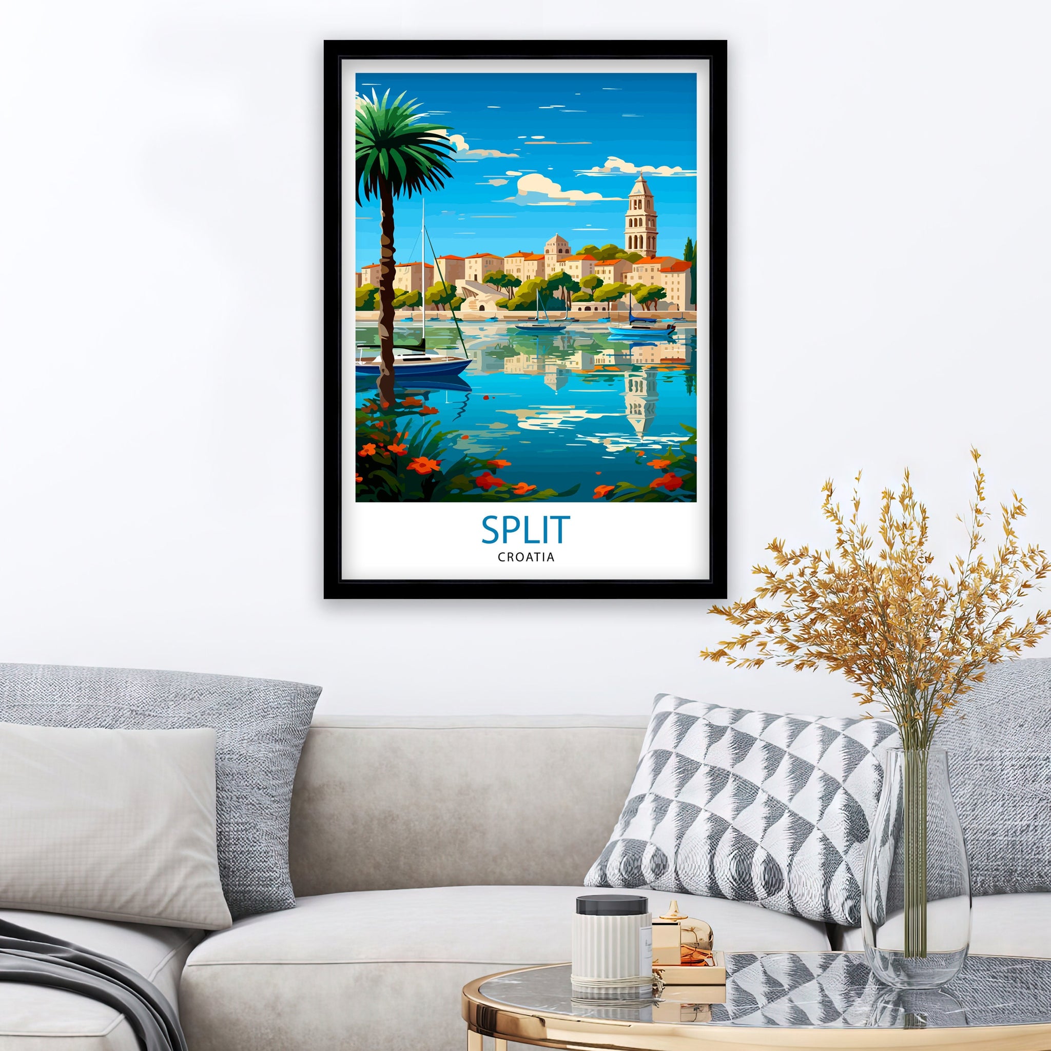 Split Croatia Print Split Wall Decor Split Poster Split Art Print Split Wall Art Gift for Split Travel Split Home Decor